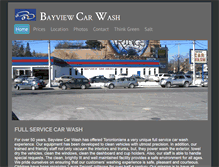 Tablet Screenshot of bayviewcarwash.com